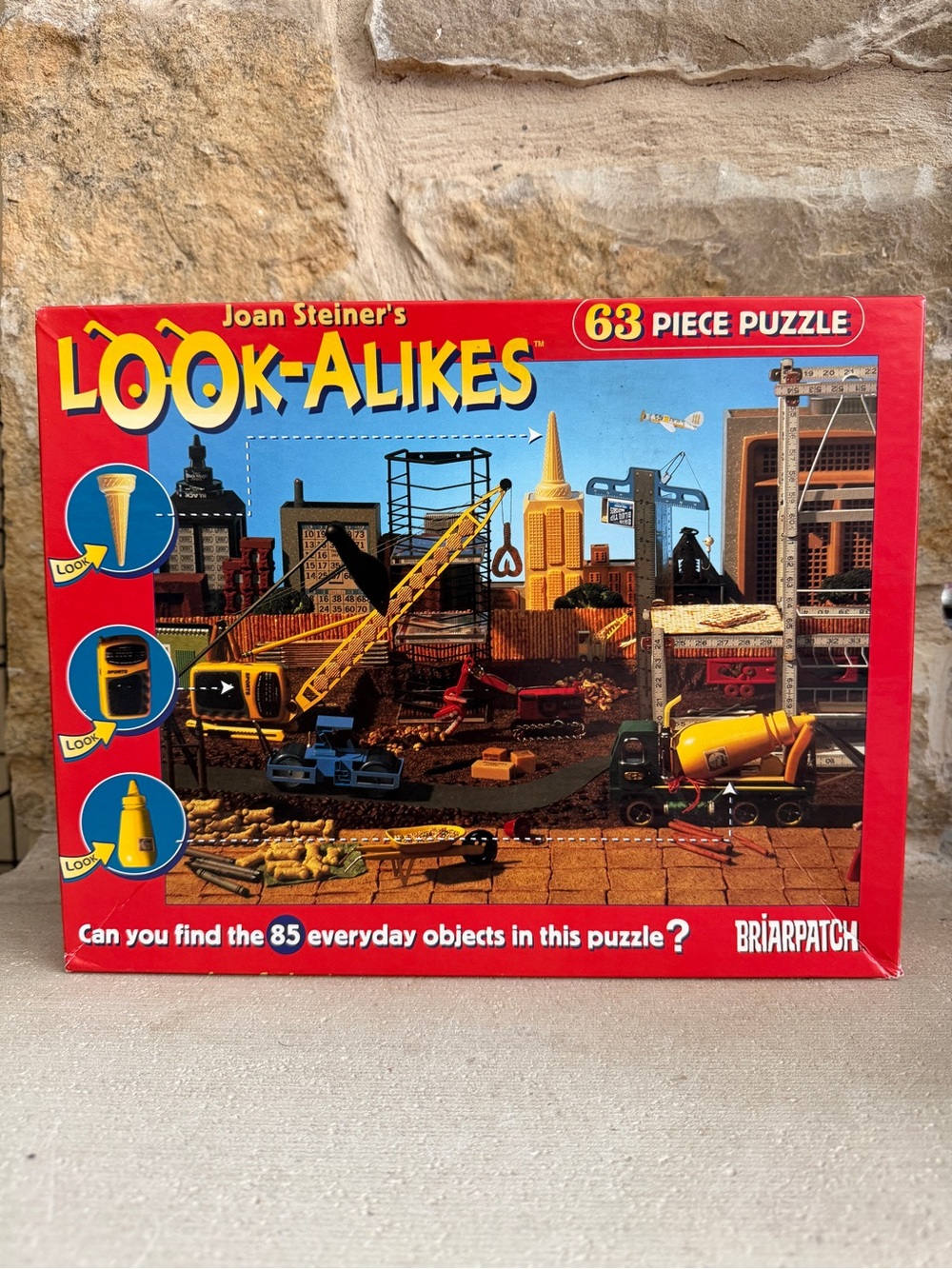 Vintage Briarpatch Look-ALike Construction Puzzle 63 pieces Joan Steiners 2000